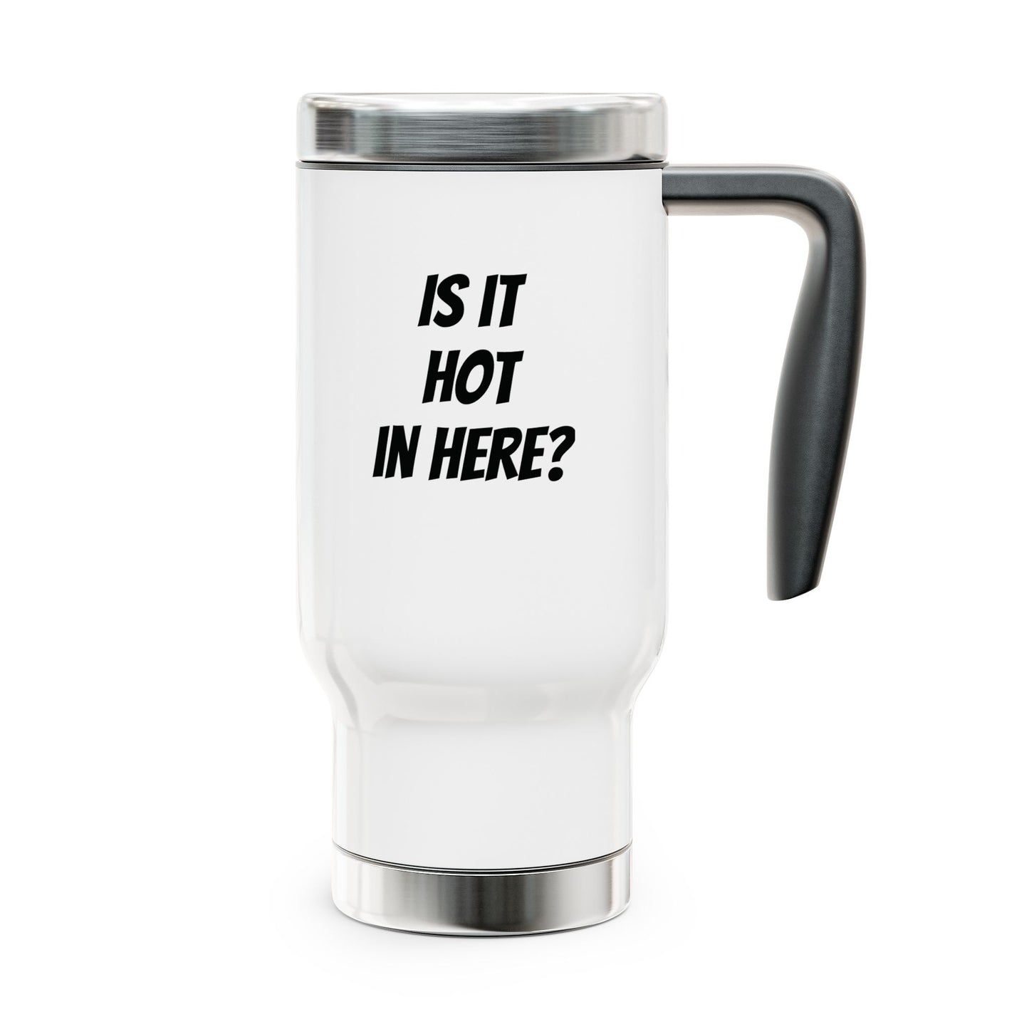 Stainless Steel Travel Mug with Handle, 14oz