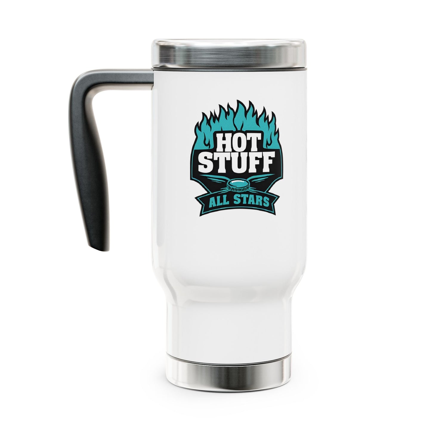 Stainless Steel Travel Mug with Handle, 14oz