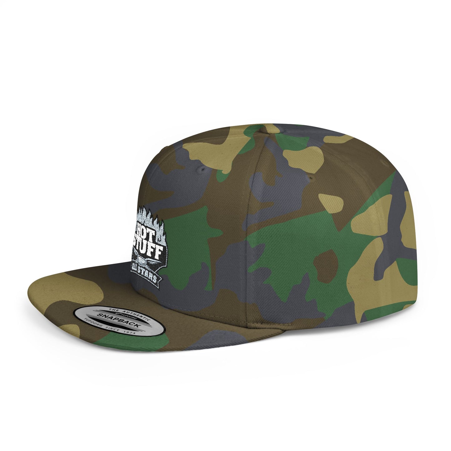Flat Bill Snapback Cap