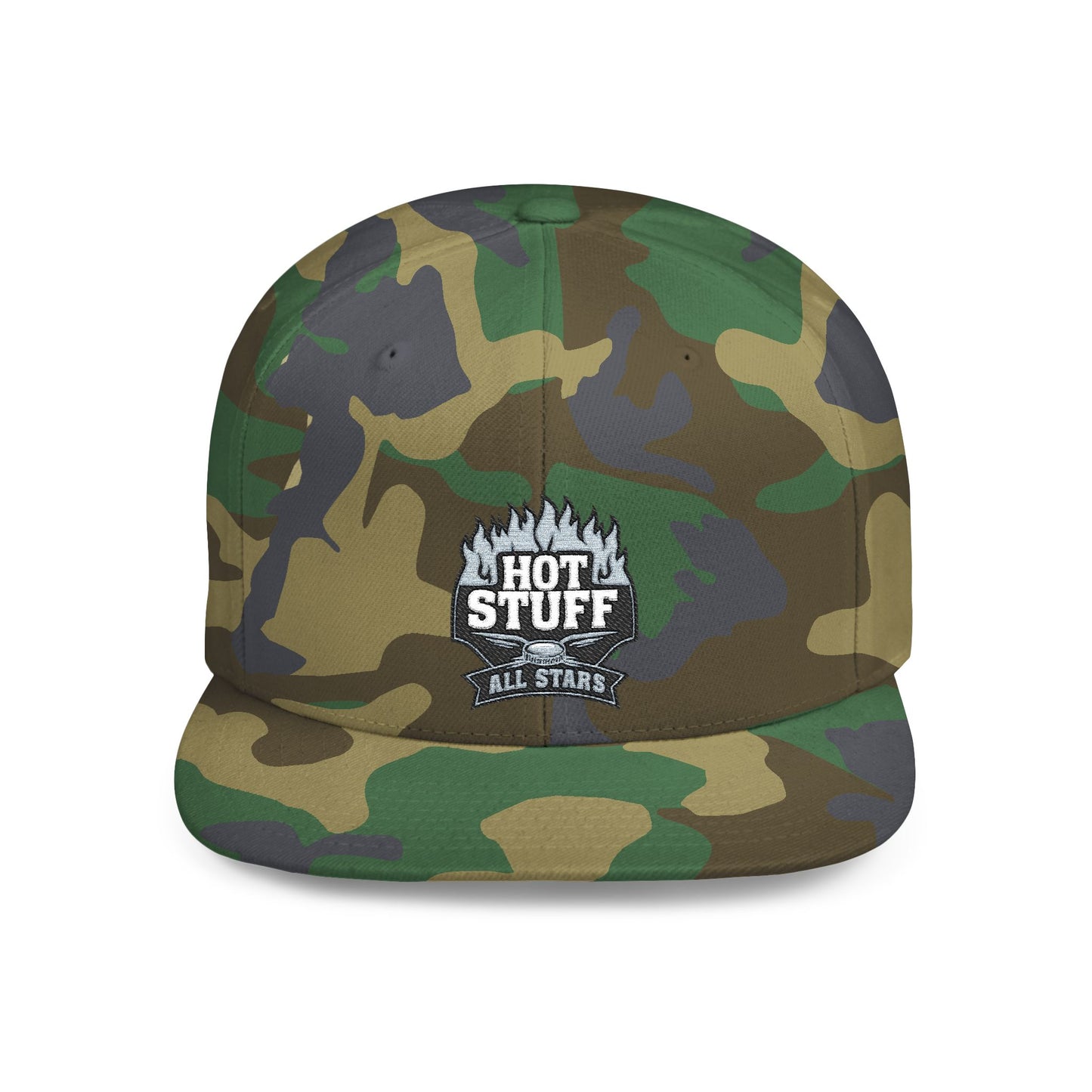Flat Bill Snapback Cap